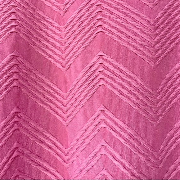 Philosophy Pink Chevron Textured 3/4 Sleeve Top Sz 3X - Picture 6 of 6